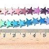 Gradient Color Electroplated Synthetic Non-magnetic Hematite Beads Strands G-A263-F01-02-4