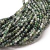 Natural Moss Agate Round Bead Strands G-P072-01-8mm-1