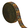 Rhombus Pattern Ethnic Style Polyester Ribbons OCOR-BC0009-21B-1