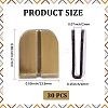 30Pcs Tibetan Style Alloy Binding Clips for Bag FIND-CP0003-25-2
