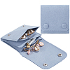 2Pcs Microfiber Cloth Jewelry Storage Bags with Brass Button ABAG-BBC0001-17A-02-1
