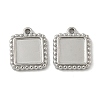 304 Stainless Steel Pendant Cabochon Settings STAS-D127-01P-1