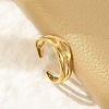 Hollow Out 304 Stainless Steel Cuff Rings for Women RJEW-G338-23G-3