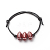 2Pcs 2 Colors Sport Theme Acrylic Beaded Bracelet BJEW-JB08558-04-4