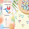 24Pcs 6 Colors Alloy Enamel Connector Charms FIND-YW0011-63-3