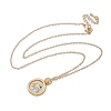 Brass Twelve Constellations Tarot Pendant Necklaces NJEW-Q006-01I-G-2