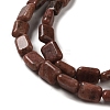 Natural Red Sesame Jasper Beads Strands G-G085-A14-01-3