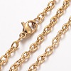 Ion Plating(IP) 304 Stainless Steel Necklace X-MAK-K004-10G-2