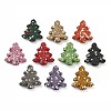 Christmas Tree Polymer Clay Rhinestone Beads CLAY-NH0001-14-1