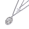 304 Stainless Steel Tiered Necklaces NJEW-JN02821-3