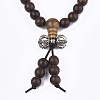 4-Loop Wrap Style Buddhist Jewelry BJEW-T009-05-2