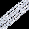 Electroplate Imitation Jade Glass Beads Strands EGLA-Q139-01A-B01-1