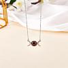 Triple Moon Goddess Cubic Zirconia Pendant Necklace JN1091A-3