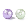 Textured Opaque Acrylic Beads OACR-N160-01A-2