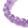 Natural Mixed Stone Round Beads Stretch Bracelets BJEW-JB06606-6