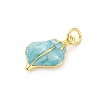 Brass Enamel Pendants KK-U066-19G-2
