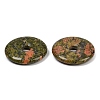 Natural Unakite Pendants G-C220-F01-30mm-5