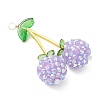 AB Color Opaque Resin Pendants PALLOY-JF04067-4