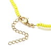 Brass Evil Eye Pendant Necklace with Cubic Zirconia NJEW-JN03909-01-8