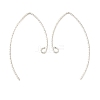 925 Sterling Silver Marquise Ear Wire LS-EJEW-NH0003-01S-1