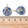 Natural Blue Spot Jasper Pendants G-I391-01G-06-3