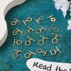 Kissitty 32Pcs 16 Styles Rack Plating Brass Toggle Clasps KK-KS0001-25-5