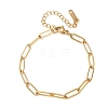 4MM 304 Stainless Steel Paperclip Chain Bracelets SA-CBA4160-22G-4