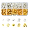 1180Pcs 10 Styles Iron Bead Caps IFIN-FS0001-45-1
