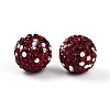 Polymer Clay Pave Rhinestone Beads RB-T018-01E-1