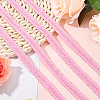 Polyester Braided Lace Trim OCOR-WH0074-92F-4
