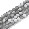 Frosted Crackle Glass Beads X1-GLAA-U001-8mm-M06-1