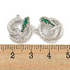 Brass Micro Pave Cubic Zirconia Pendants KK-S386-23P-02-3