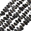 Natural Black Onyx(Dyed & Heated) Beads Strands G-F821-A03-01-2