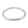 Brass Micro Pave Cubic Zirconia Bangles BJEW-F416-01P-2