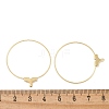 Brass Hoop Earring Findings KK-H503-30G-3