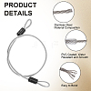 201 Stainless Steel Wire with Plastic Frame Lock for Motorbike AJEW-WH20006-81B-6