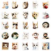 50Pcs Oil Painting Cat PVC Sticker PW-WGB8505-01-5