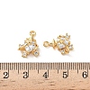 Brass Micro Pave Cubic Zirconia Pendants KK-D504-26A-G-3