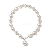 2Pcs 2 Colors Imitation White Pearl Acrylic Beaded Necklaces NJEW-JN05122-8