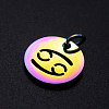 Rainbow Color Ion Plating(IP) 201 Stainless Steel Charms STAS-Q201-JN166-4-2