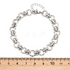 304 Stainless Steel Link Chain Bracelets for Women BJEW-H207-01C-P-5