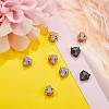8Pcs 4 Color Rack Plating Hollow Brass Micro Pave Cubic Zirconia Beads sgZIRC-SZ0001-02-RS-7