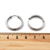 201 Stainless Steel Hoop Earrings EJEW-P304-15B-P-5