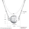 Fashion Brass Constellation/Zodiac Sign Pendant Necklaces NJEW-BB20152-6