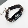 Cowhide & Cotton Cord Braided Bracelets FS-WGE8FD1-01-1