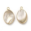 Natural Trochus Shell Charms LS-PEAR-P004-49KCG-2