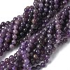 Natural Amethyst Beads Strands X-G-M445-8MM-01B-2