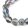 Electroplate Glass Beads Strands EGLA-L045-G-HP02-3