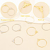 SUPERFINDINGS 120Pcs 2 Colors Iron Wire Wrap 2-Loop Link Pendants FIND-FH0004-70B-4