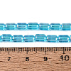 Electroplate Transparent Glass Beads Strands EGLA-Q132-03A-A06-4